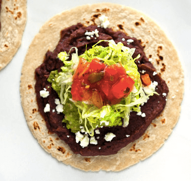 Black Bean Tostadas