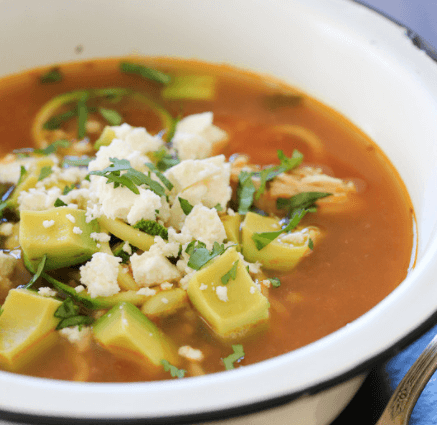 Chipotle Chicken Zucchini Soup