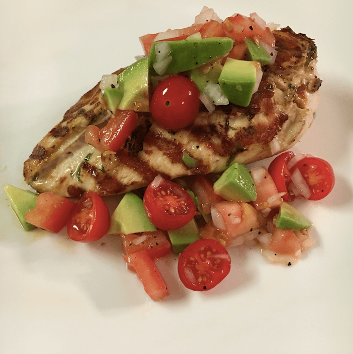 Cilantro-Lime Chicken with Avocado Salsa