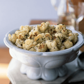 Roasted Cauliflower with Fresh Herbs & Parmesan